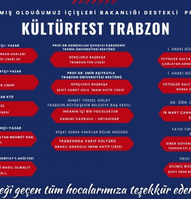 Tamamlanan Kültürfest Projemiz