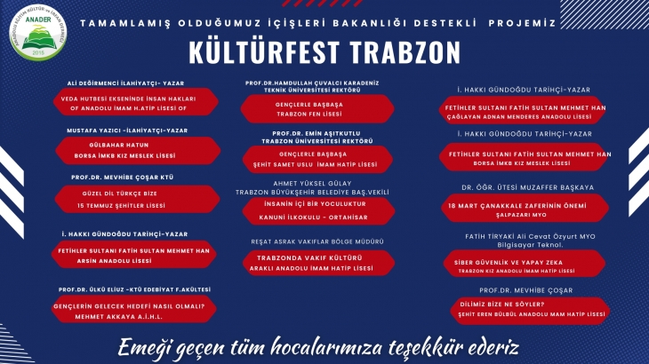 Tamamlanan Kültürfest Projemiz